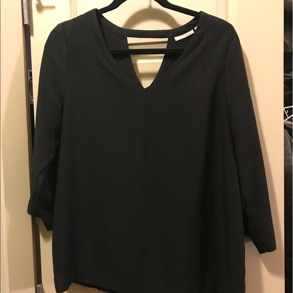 Halogen 3/4 sleeve V-neck